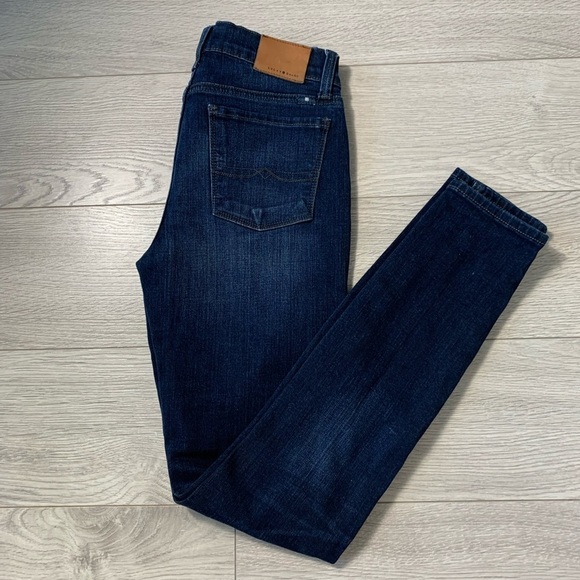 Lucky Brand Brooke Skinny Dark Wash Mid Rise Jeans - Picture 4 of 13